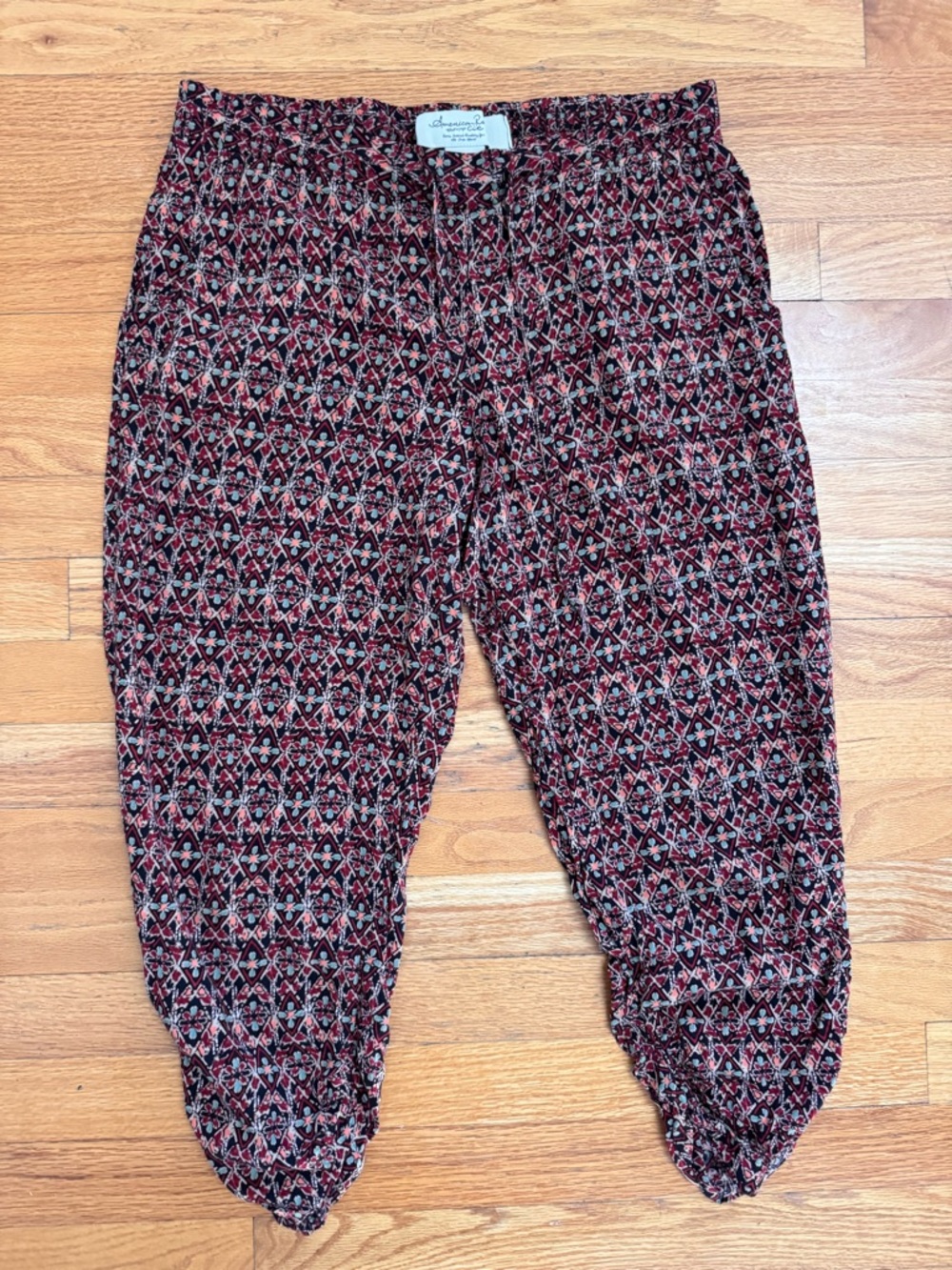 American Rag Bohemian Style Cropped Joggers Women’s S Boho Festival